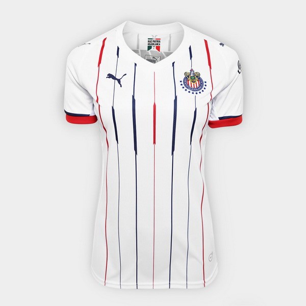 Camiseta CD Guadalajara Replica Segunda Ropa Mujer 2018/19 Blanco